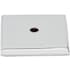 Top Knobs Square 1-1/4 Inch Knob Backplate from the Aspen II Series Polished Chrome