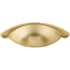 Top Knobs Somerset 2-1/2 Inch Center to Center Cup Cabinet Pull Honey Bronze