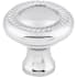 Top Knobs Swirl Cut 1-1/4 Inch Mushroom Cabinet Knob from the Somerset II Collection Polished Chrome