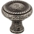Top Knobs Swirl Cut 1-1/4 Inch Mushroom Cabinet Knob from the Somerset II Collection Black Iron