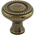 Top Knobs Swirl Cut 1-1/4 Inch Mushroom Cabinet Knob from the Somerset II Collection German Bronze