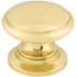 Top Knobs Ray 1-1/4 Inch Mushroom Cabinet Knob from the Somerset II Collection Polished Brass