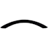 Top Knobs Bow 5-1/16 Inch Center to Center Arch Cabinet Pull from the Nouveau Collection Flat Black