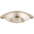 Top Knobs Somerset 2-1/2 Inch Center to Center Cup Cabinet Pull from the Asbury Collection Brushed Satin Nickel