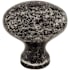 Top Knobs Egg 1-1/4 Inch Oval Cabinet Knob from the Somerset II Collection Black Iron