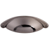Top Knobs Somerset 2-1/2 Inch Center to Center Cup Cabinet Pull Black Nickel