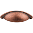 Top Knobs Somerset 2-1/2 Inch Center to Center Cup Cabinet Pull Antique Copper
