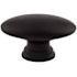 Top Knobs Oval 3/4 Inch Oval Cabinet Knob from the Nouveau Collection Flat Black