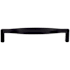 Top Knobs Flute 5-1/16 Inch Center to Center Handle Cabinet Pull from the Nouveau II Collection Flat Black