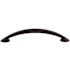 Top Knobs Newport 5-1/16 Inch Center to Center Arch Cabinet Pull from the Nouveau II Collection Flat Black