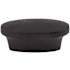 Top Knobs Oval 1-5/8 Inch Oval Cabinet Knob from the Nouveau II Collection Flat Black
