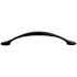 Top Knobs Hartford 3-3/4 Inch Center to Center Arch Cabinet Pull from the Nouveau II Collection Flat Black