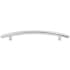 Top Knobs Curved 6-5/16 Inch Center to Center Bar Cabinet Pull from the Nouveau Collection Polished Chrome