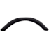 Top Knobs Curved 3-3/4 Inch Center to Center Arch Cabinet Pull from the Nouveau II Collection Flat Black