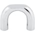 Top Knobs Curved 1-1/4 Inch Center to Center Arch Cabinet Pull from the Nouveau II Collection Polished Chrome