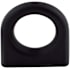Top Knobs Ring 1-3/16 Inch Long Finger Cabinet Pull from the Nouveau II Collection Flat Black