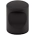 Top Knobs Indent 3/4 Inch Cylindrical Cabinet Knob from the Nouveau II Collection Flat Black