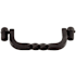 Top Knobs Twist 3-3/4 Inch Center to Center Drop Cabinet Pull from the Normandy Collection Patina Black