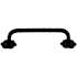 Top Knobs Twist 3-15/16 Inch Center to Center Handle Cabinet Pull from the Normandy Collection Patina Black