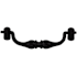 Top Knobs Andelle Drop 3-3/4 Inch Center to Center Drop Cabinet Pull from the Normandy Collection Patina Black
