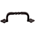 Top Knobs Fixed Norman Crest 4 Inch Center to Center Handle Cabinet Pull from the Normandy Collection Patina Black