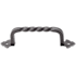 Top Knobs Fixed Norman Crest 4-3/4 Inch Center to Center Handle Cabinet Pull from the Normandy Collection Pewter