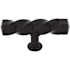 Top Knobs Square 3-3/16 Inch Bar Cabinet Knob from the Normandy Collection Patina Black