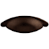 Top Knobs Cup 2-1/2 Inch Center to Center Cup Cabinet Pull from the Oil Rubbed Collection Oil Rubbed Bronze