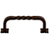 Top Knobs Square 3-3/4 Inch Center to Center Handle Cabinet Pull from the Normandy Collection Oil Rubbed Bronze