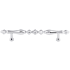 Top Knobs Somerset 7 Inch Center to Center Appliance Pull from the Appliance Collection Polished Chrome
