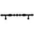 Top Knobs Somerset 7 Inch Center to Center Appliance Pull from the Appliance Collection Patina Rouge