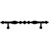 Top Knobs Somerset 7 Inch Center to Center Appliance Pull from the Appliance Collection Patina Black
