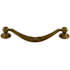 Top Knobs Ribbon 5-1/16 Inch Center to Center Drop Cabinet Pull from the Edwardian Collection German Bronze