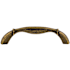 Top Knobs Straight 3-3/4 Inch Center to Center Handle Cabinet Pull from the Edwardian Collection German Bronze