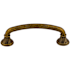 Top Knobs Lund 4 Inch Center to Center Handle Cabinet Pull from the Edwardian Collection German Bronze