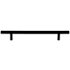 Top Knobs Hopewell 6-5/16 Inch Center to Center Bar Cabinet Pull from the Bar Pulls Collection Flat Black