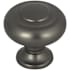 Top Knobs Grace 1-1/4 Inch Mushroom Cabinet Knob from the Kent Collection Ash Grey