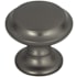 Top Knobs Grace 1-1/4 Inch Mushroom Cabinet Knob from the Barrow Collection Ash Grey