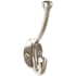 Top Knobs Hooks Double Robe Hook Brushed Satin Nickel