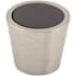 Top Knobs Crystal 13/16 Inch Conical Cabinet Knob from the Black Collection Brushed Satin Nickel