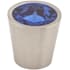 Top Knobs Crystal 1-1/16 Inch Conical Cabinet Knob from the Blue Collection Brushed Satin Nickel