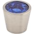 Top Knobs Crystal 13/16 Inch Conical Cabinet Knob from the Blue Collection Brushed Satin Nickel