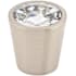 Top Knobs Crystal 1-1/16 Inch Conical Cabinet Knob from the Clear Collection Brushed Satin Nickel