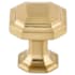 Top Knobs Emerald 1-1/8 Inch Geometric Cabinet Knob from the Chareau Collection Honey Bronze