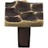 Top Knobs Cobblestone 1-1/8 Inch Square Cabinet Knob Antique Brass