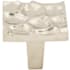 Top Knobs Cobblestone 1-3/8 Inch Square Cabinet Knob Polished Nickel