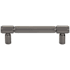 Top Knobs Clarence 3-3/4 Inch Center to Center Bar Cabinet Pull Ash Gray