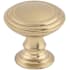 Top Knobs Reeded 1-1/2 Inch Mushroom Cabinet Knob from the Chareau Collection Honey Bronze
