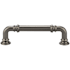 Top Knobs Reeded 3-3/4 Inch Center to Center Handle Cabinet Pull from the Chareau Collection Ash Gray