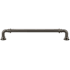 Top Knobs Reeded 7 Inch Center to Center Handle Cabinet Pull from the Chareau Collection Ash Gray